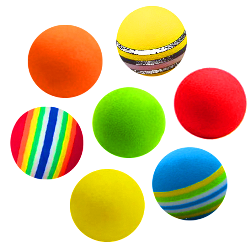 Indoor golf family EVA sponge ball solid practice ball soft ball golf supplies color ball foam ball