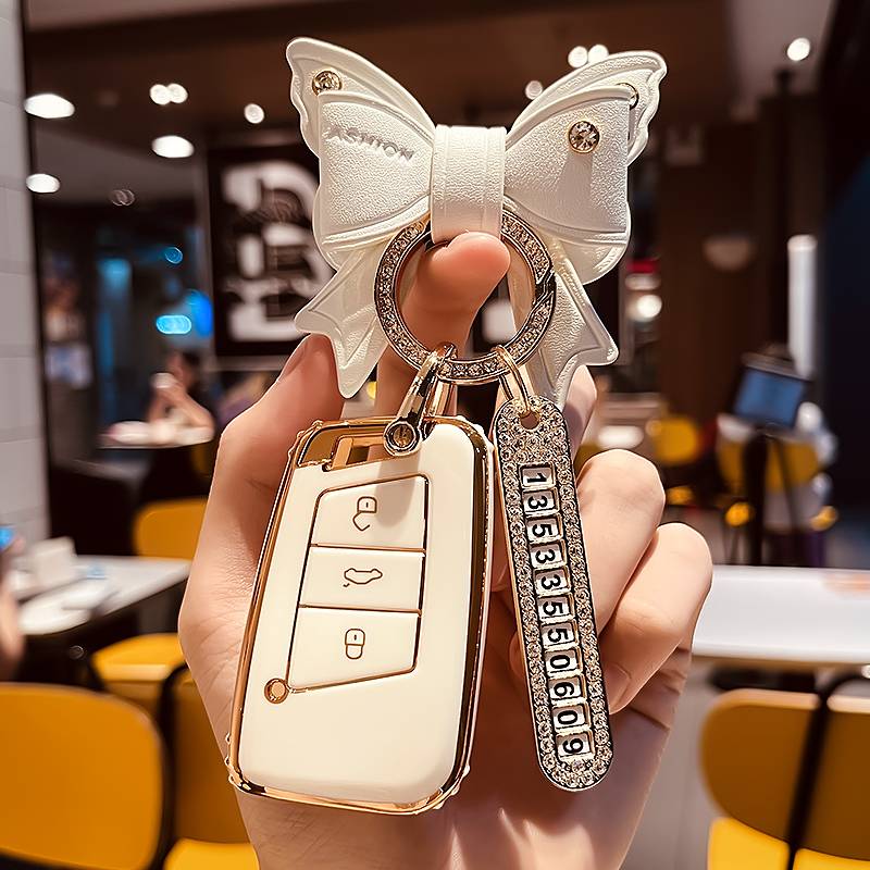 Volkswagen C-Smart 3 key [Single-shell White]+Golden Bow Drilling Drill+Golden Number