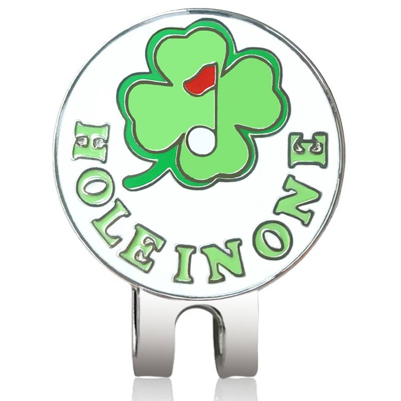 Golf hat holder with magnets, multiple four -leaf grass Mark new lucky balls, standard parts, fan supplies