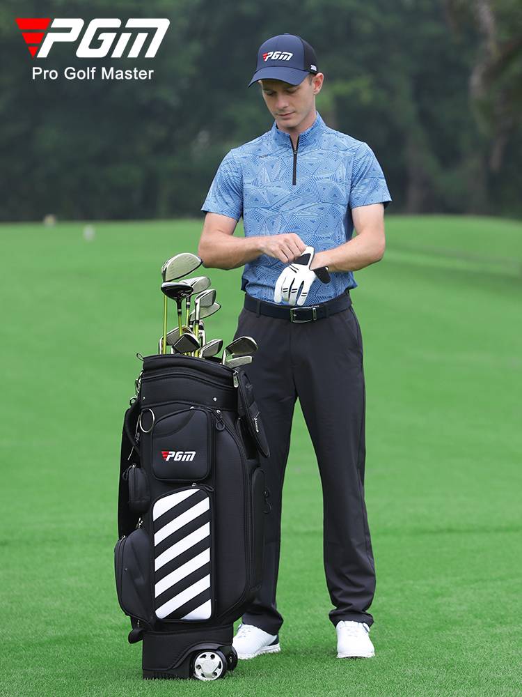 PGM golf costume men's short -sleeved T -shirts summer breathable men's top jersey jacket polo shirt jackets