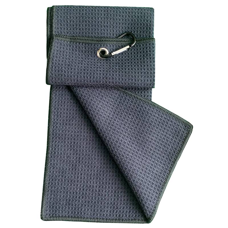 Golf towel wipe the club cloth double -sided brush stretching hook cleaning rag fans sports supplies