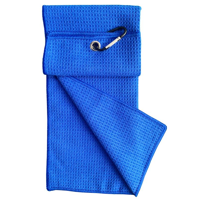 Golf towel wipe the club cloth double -sided brush stretching hook cleaning rag fans sports supplies