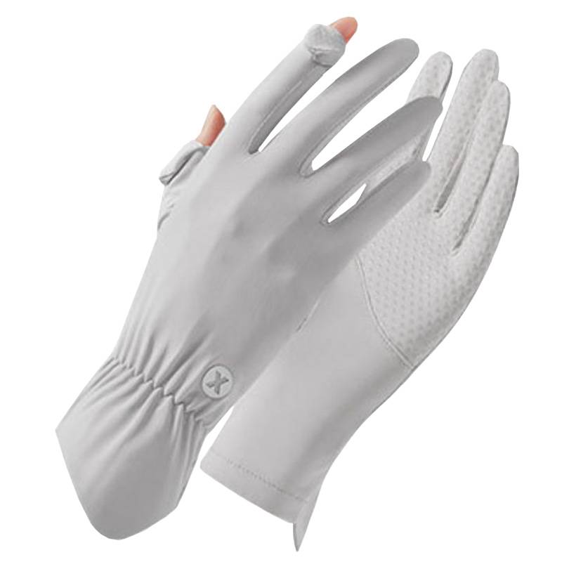 Ladies golf gloves in summer thin ice silk speed dry glove outdoor breathable flip cover non -slip Golf gloves