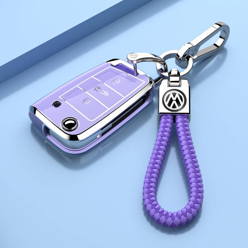 Elegant Purple-Single Shell+Pattern String Folk