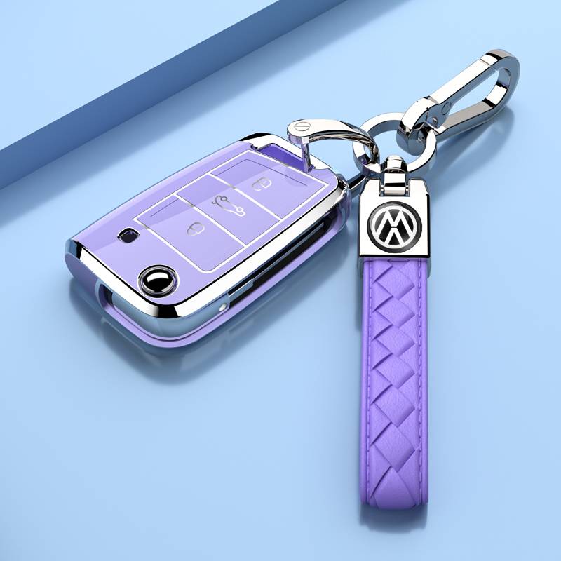 Elegant purple-single shell+lambskin buckle