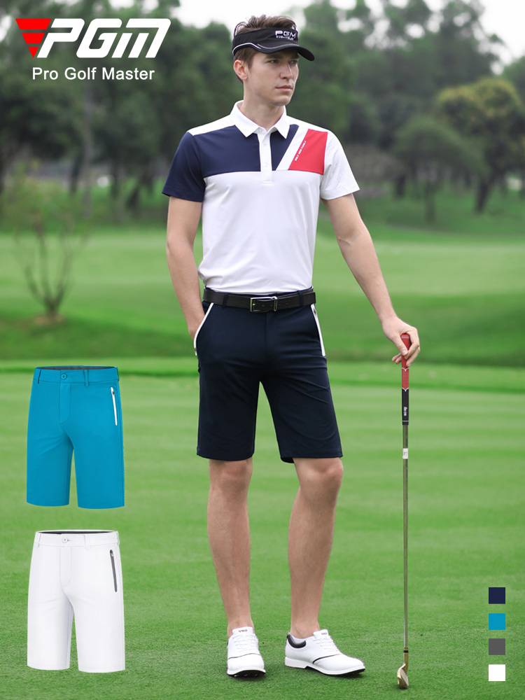 PGM golf pants men's shorts summer breathable sports pants men's pants golf clothing men's elastic drying