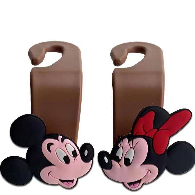 Brown card buckle side face Mickey+Minnie