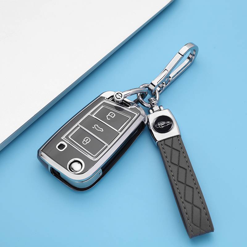 Volkswagen B-Mo Yu Gray 【single shell+gray pressure pattern double buckle】