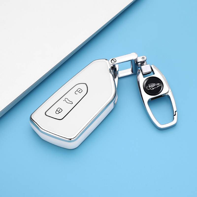 Volkswagen C-Snowy White 【Single shell+car logo metal buckle】