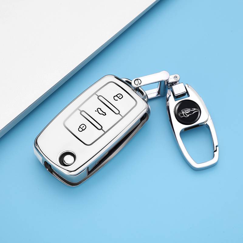 Volkswagen A-Snowy White 【Single shell+car logo metal buckle】