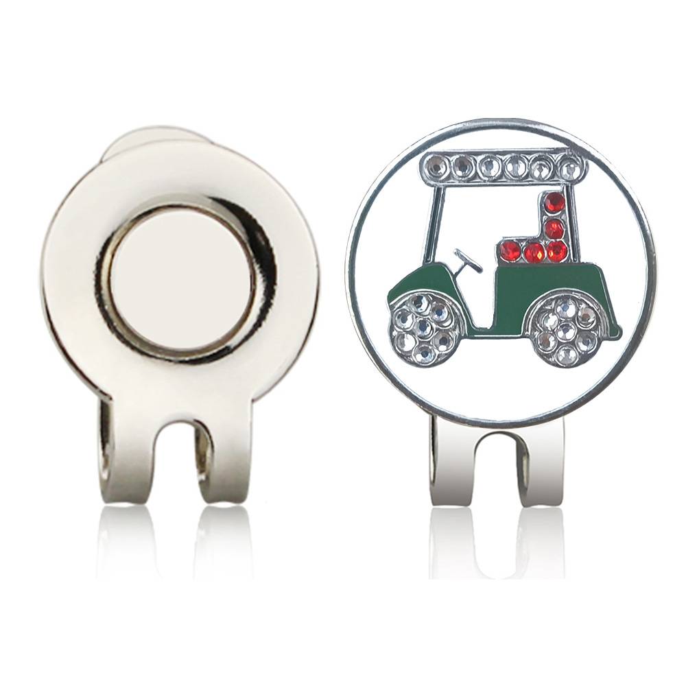 Golf hat holder drilling ball car Mark magnet hat clip in diameter 24mm garden currency Golfmark ball bidding accessories