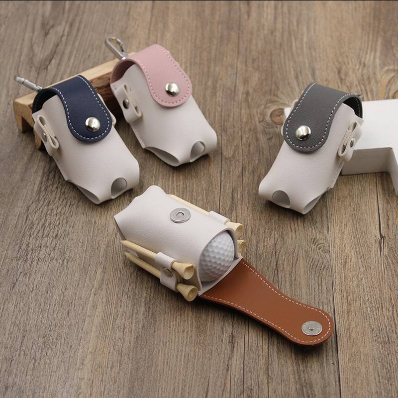 PU LEATHER PLATTERS A LITTLE BALL BAG, AND YOU TAKE THE MINI-GOLF TO PROTECT A BAG BAG, AND YOU CUSTOMIZE IT TO THE LOGO