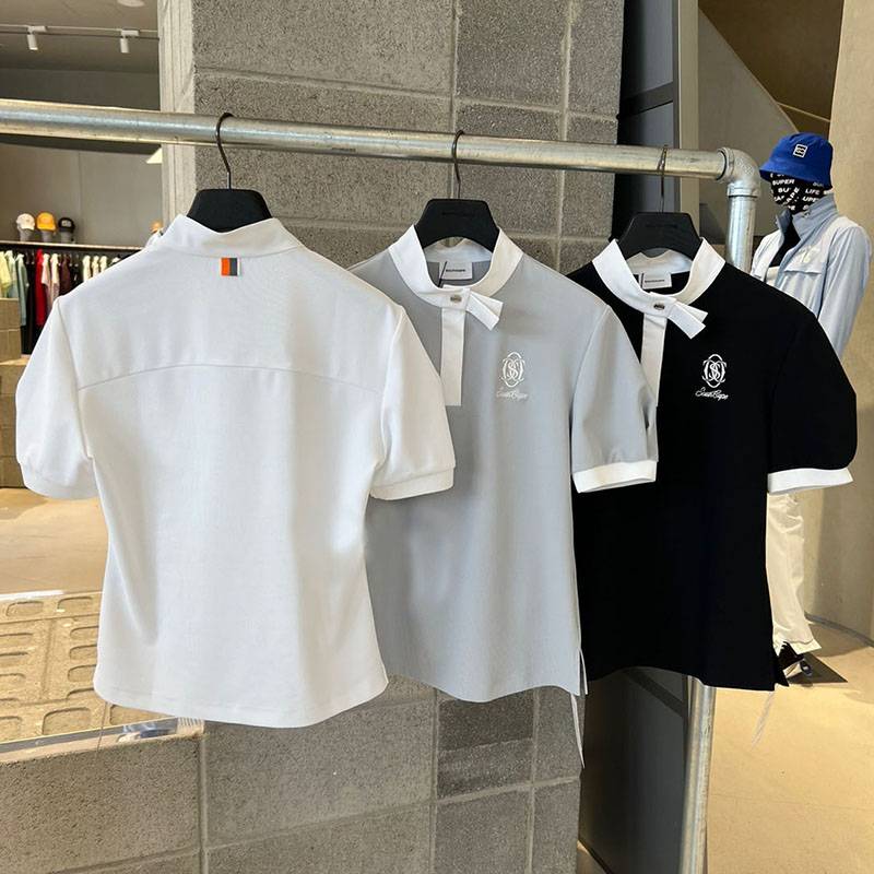 KOREAN SINGLE GOLF WOMEN WEARING SHORT-SLEEVED SHIRTS IN SUMMER POLO SHORT-SLEEVE T-SHIRTS