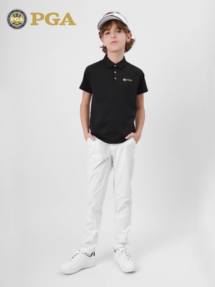 UNITED STATES PGA CHILD GOLF IN SUMMER YOUTH T-SHIRTS AND TENNIS T-SHIRTS FOR BOYS LONG-SLEEVED