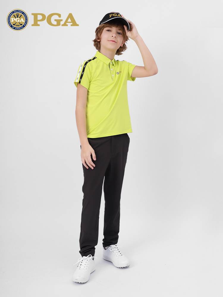 UNITED STATES PGA CHILD GOLF IN SUMMER YOUTH T-SHIRTS AND TENNIS T-SHIRTS FOR BOYS LONG-SLEEVED