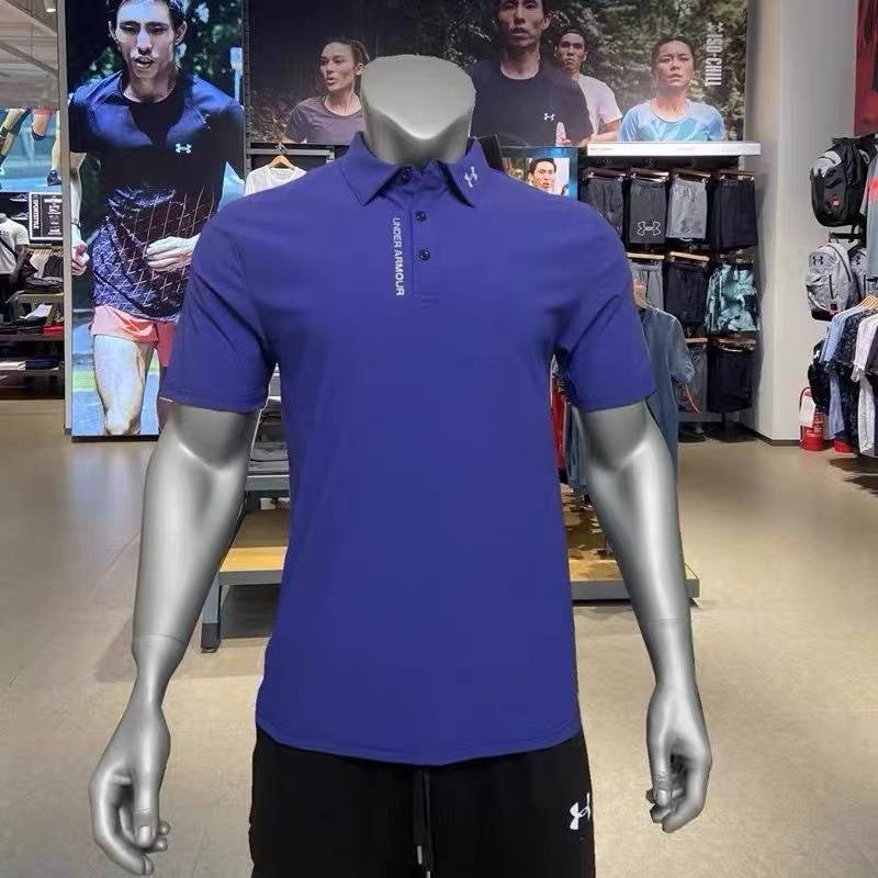 New U.A. campaign pol shirt male training for running exercise and leisure, golf t-shirt