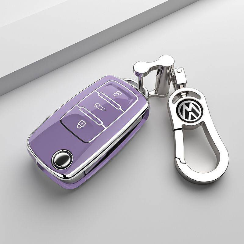 A type purple shell+car logo single buckle