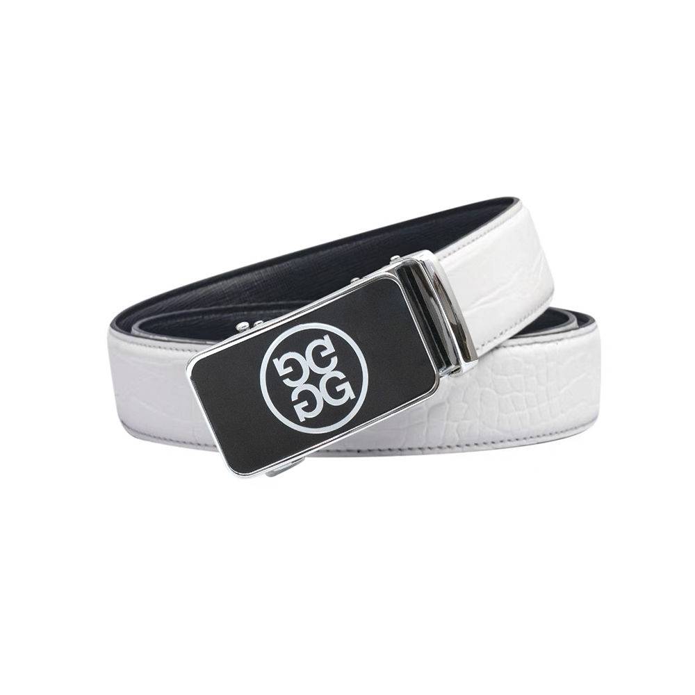 2024 Specials Korean Version Golf Belt Template Automatic Describable Korean Fashion Leather Belt Men and Women