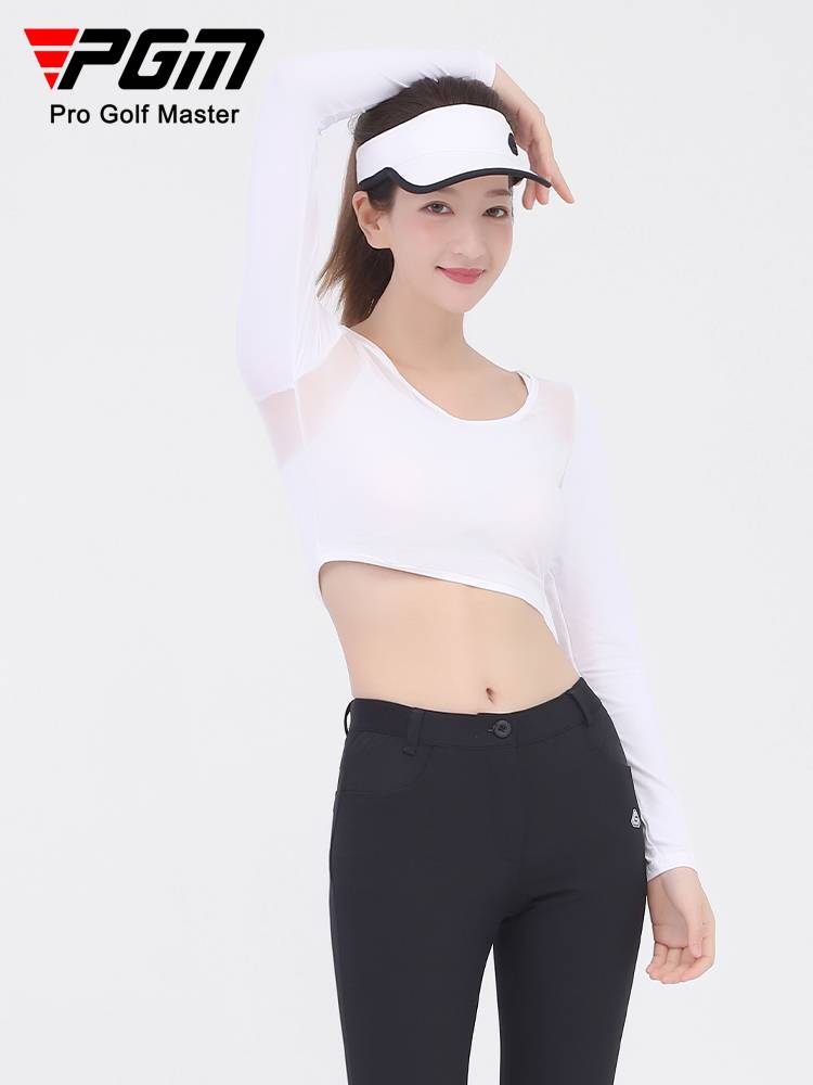PGM golf sunscreen women's summer sleeve shawl ice silk clothing UPF40+base clothes breathable women's clothing