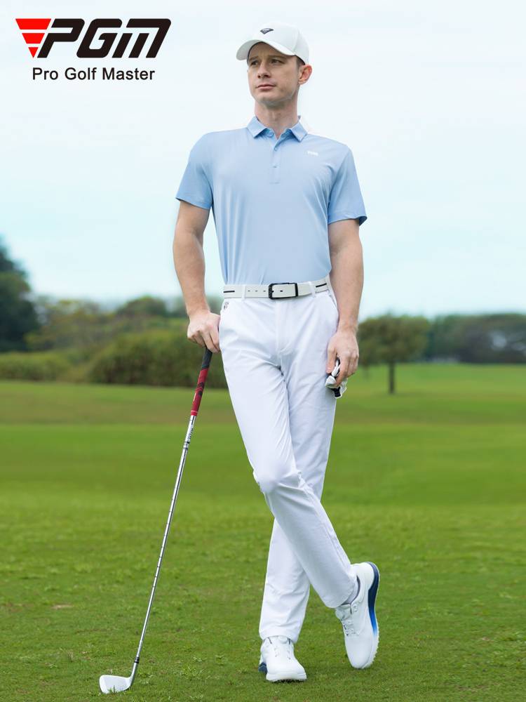 PGM Golf men in short sleeves and t-shirts for the summer polos dry their clothes at wet speed