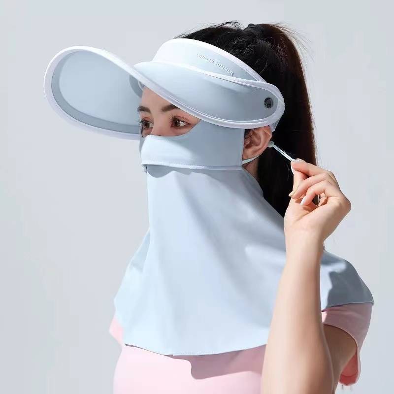 Golf sunscreen mask female face protection neck and face cover breathable veil can adjust the mask summer sunscreen cap sports cap