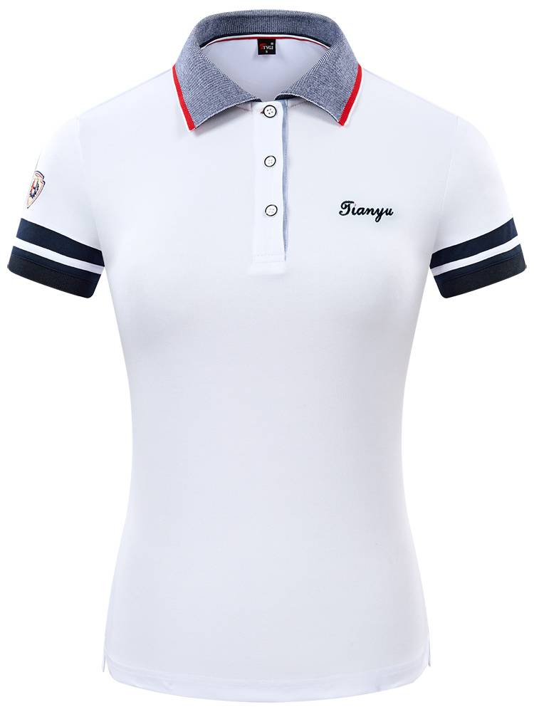 Golf clothing women's short -sleeved T -shirt summer new women's lapel skirt shirt led the thin Polo shirt