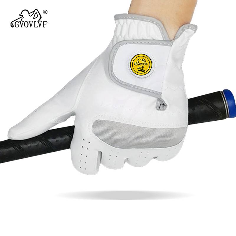 Golf glove men's blocked outdoor sports breathable left hand ultra -slim cloth material with Mac gloves