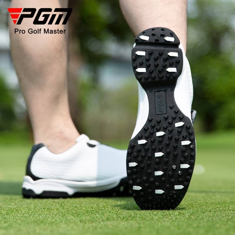 PGM GOLF SHOES MEN WATERPROOF SHOES SWINGER SHOES ROTATION SHOES WITH 3D STAMPED SPORTS SHOES