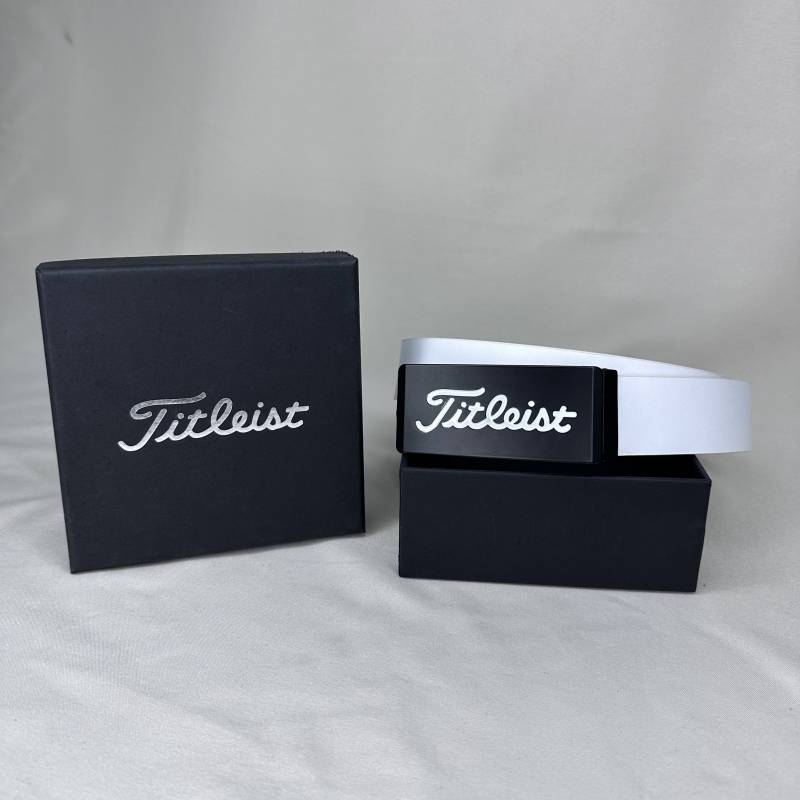 Golf belt casual fashion men's pants belt Golf Ms. White sports leather flat slide buckle wild belt