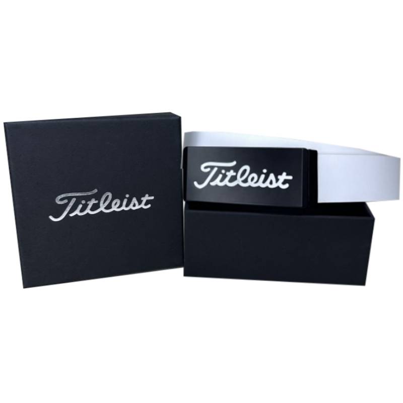 Golf belt casual fashion men's pants belt Golf Ms. White sports leather flat slide buckle wild belt