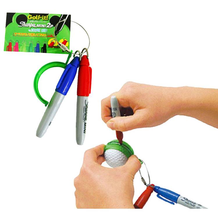 Japan's original imported golf wire drawer painting ball golf ball painting wiring two pen supplies accessories