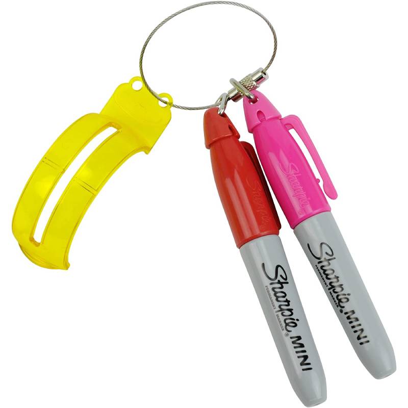 Yellow threader (pen: red+pink)