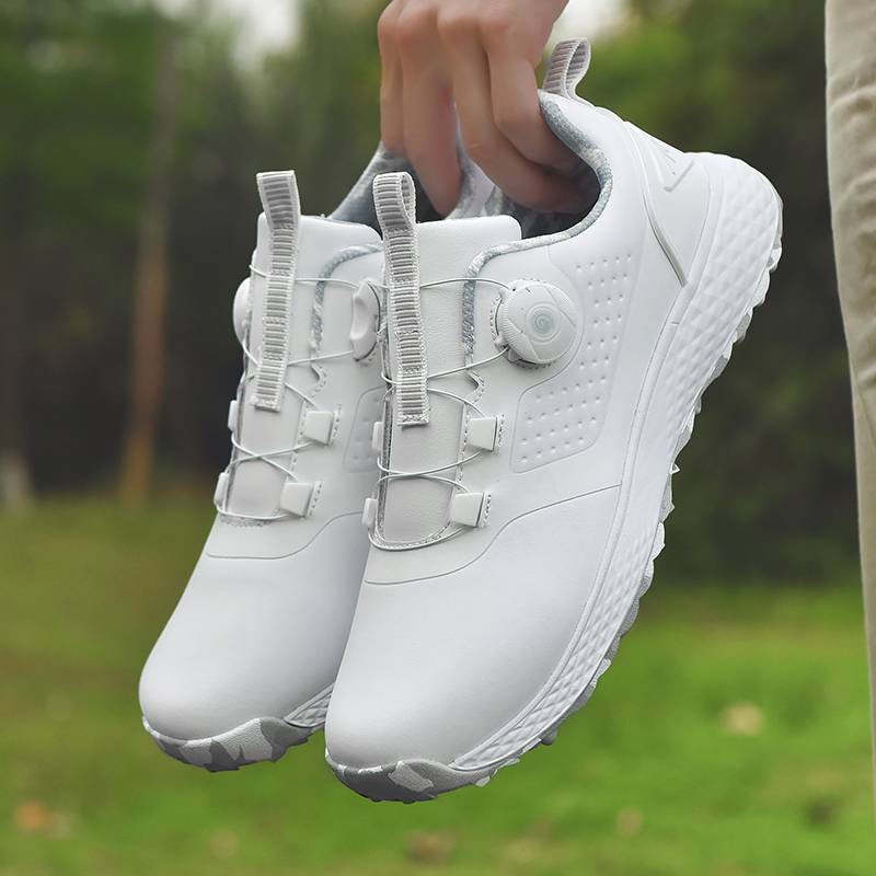 2024 spring/summer new golf-golf-shoe white-sex couple fixed-to-snap-to-slip training golf