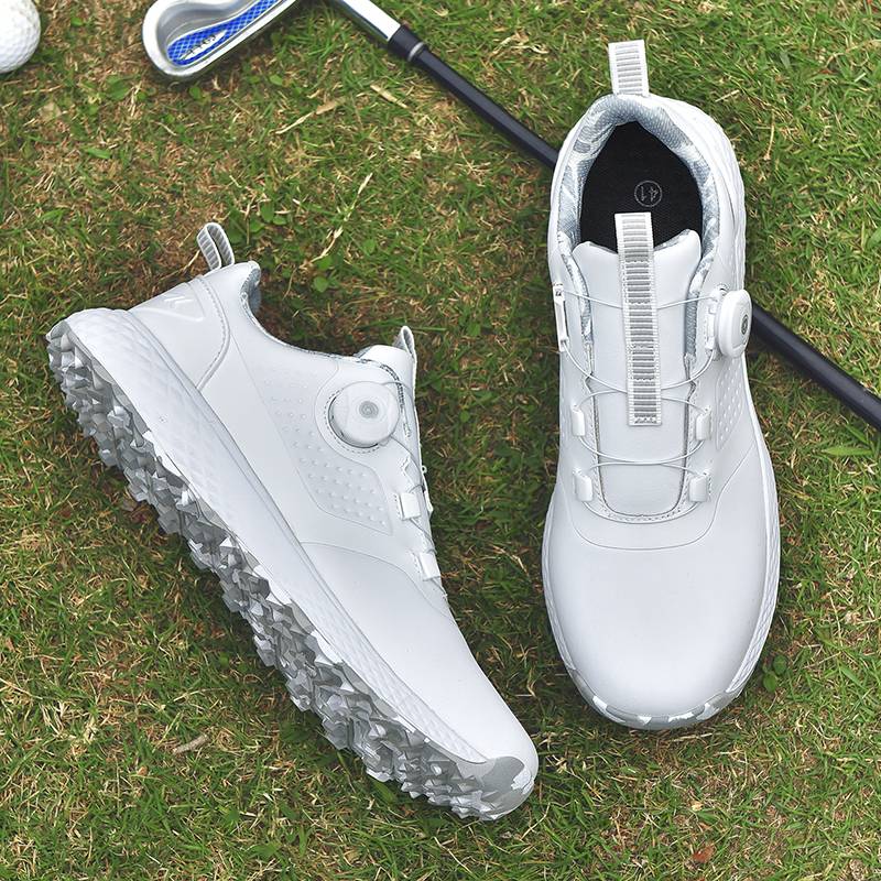 2024 spring/summer new golf-golf-shoe white-sex couple fixed-to-snap-to-slip training golf