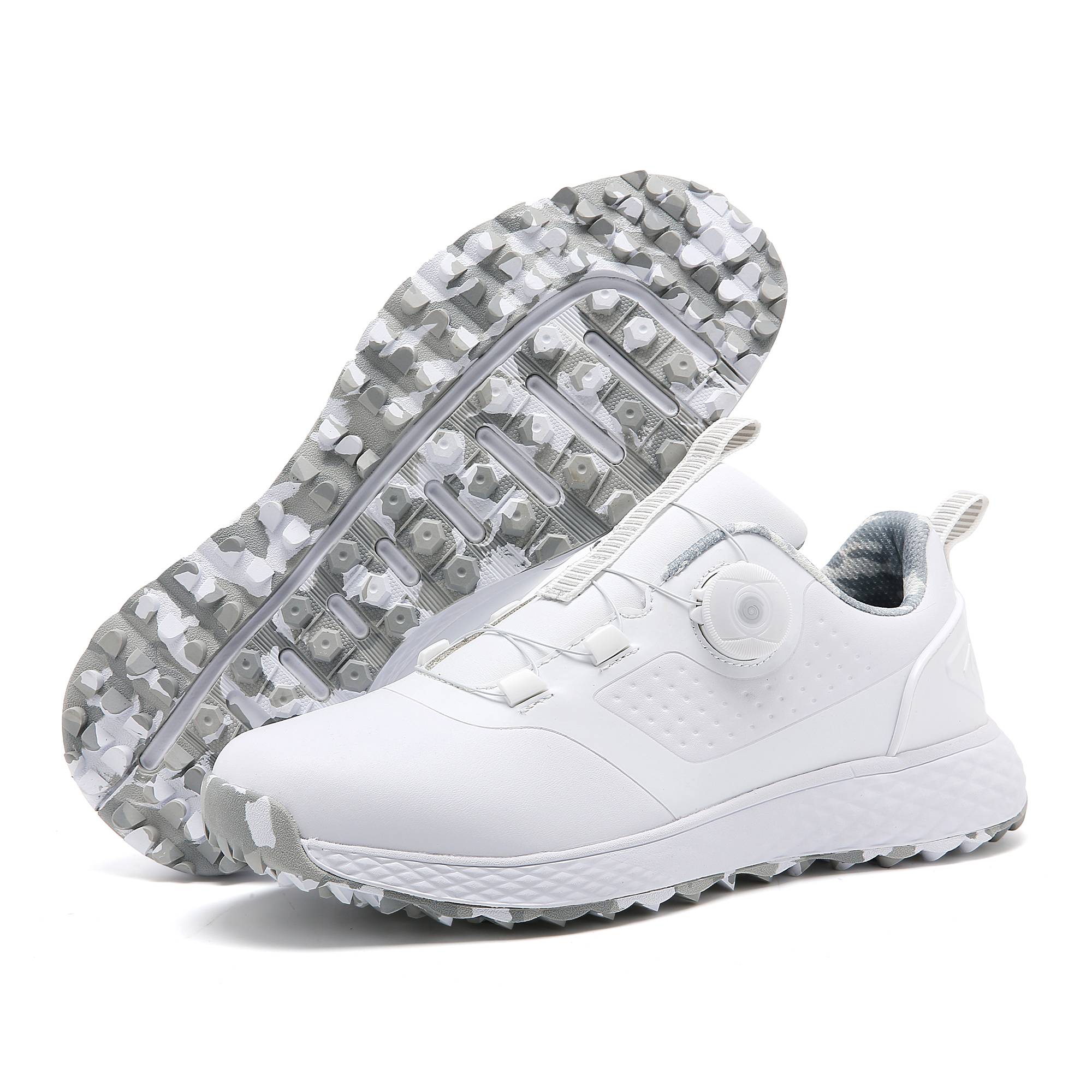 2024 spring/summer new golf-golf-shoe white-sex couple fixed-to-snap-to-slip training golf
