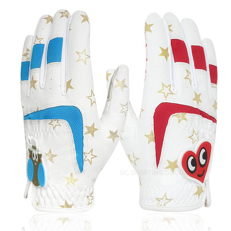 Golf glove children PU glove men and girls gloves soft and comfortable boys Golf gloves a pair of pairs