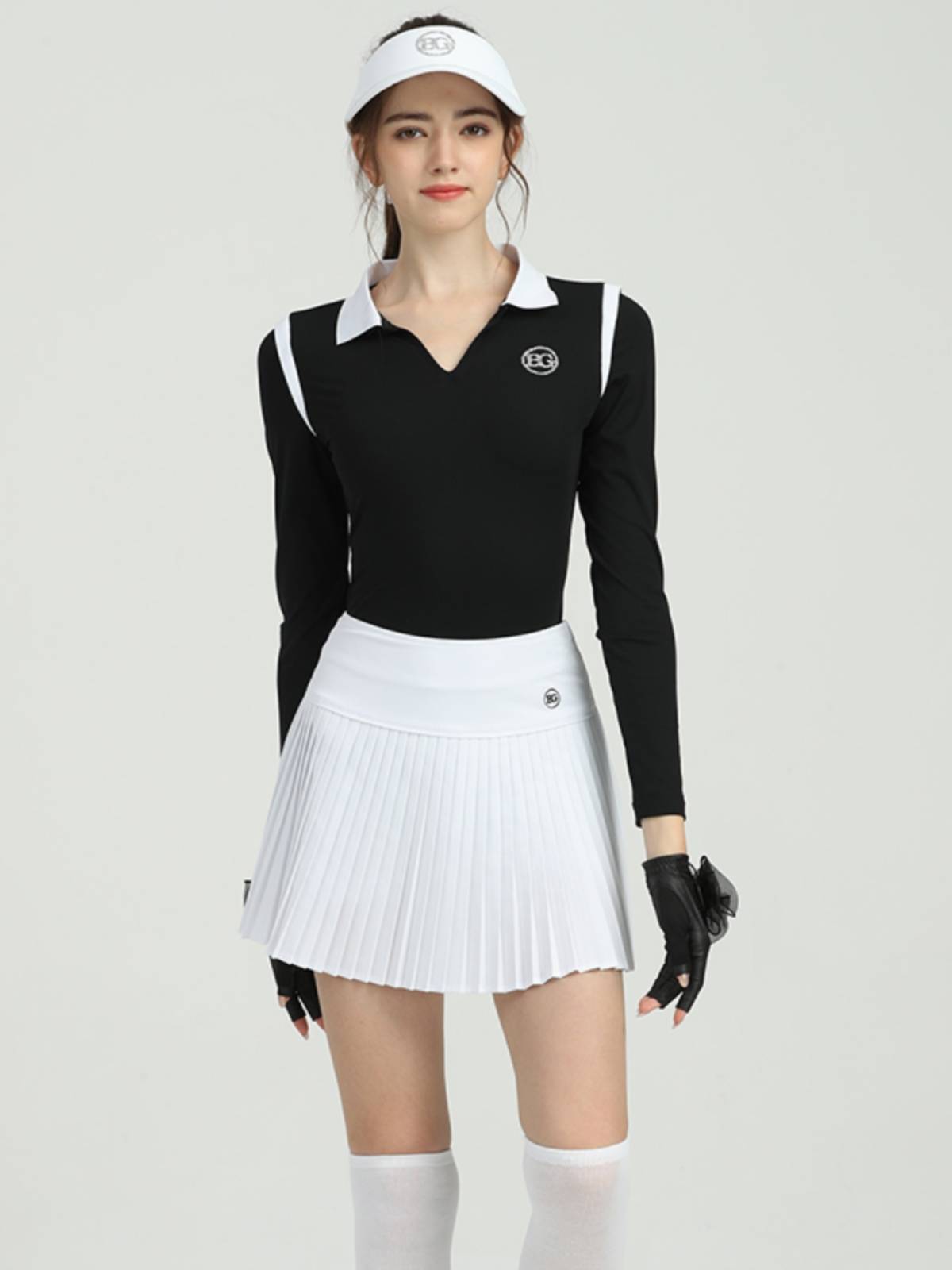 BG Golf Costume Women's Top Solding Long -sleeved Set Breathable Women's Powder Golf Sports Clothing Women's High -end Women's High -end Women