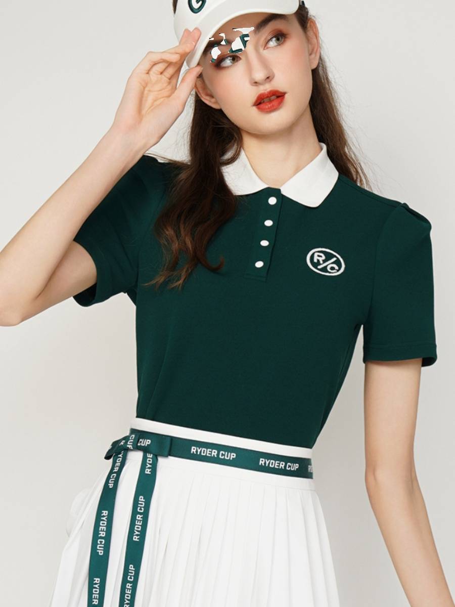 RyderCuplade Golf women's summer fashion sports shorts T-shirts for comfort polo