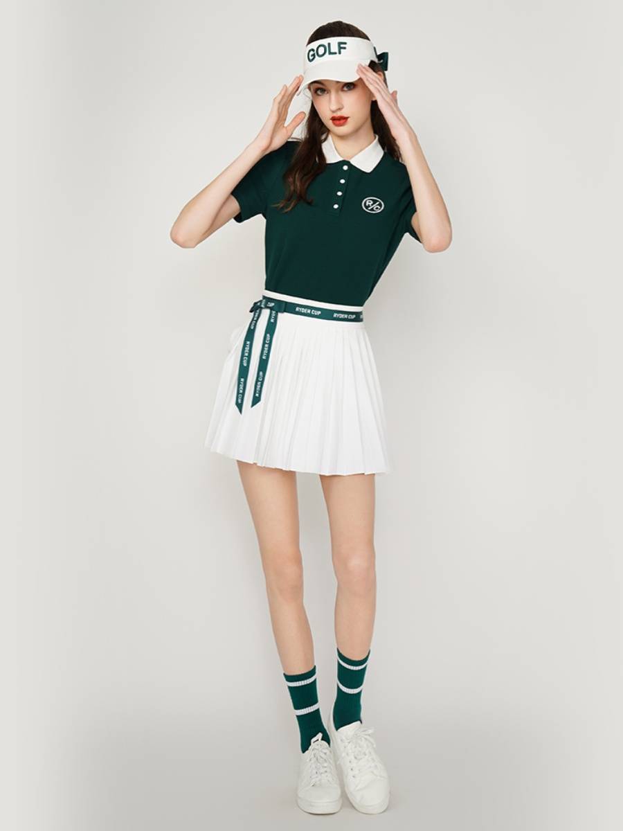 RyderCuplade Golf women's summer fashion sports shorts T-shirts for comfort polo