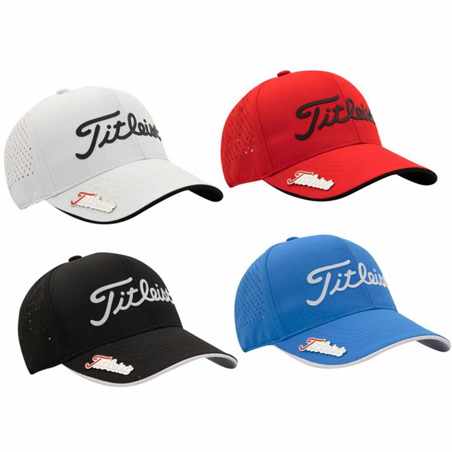 Golf hat outdoor shading comfort, breathable, waterproof, sweat -resistant, sweat -absorbing peaked, men and women universal versatile with top