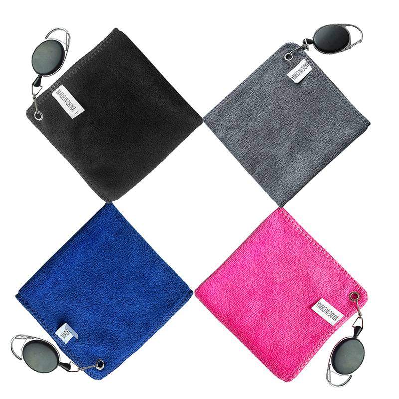 Golf towel wiping the ball club soft cotton rag can stretch the hook and practice the end of the game fans products