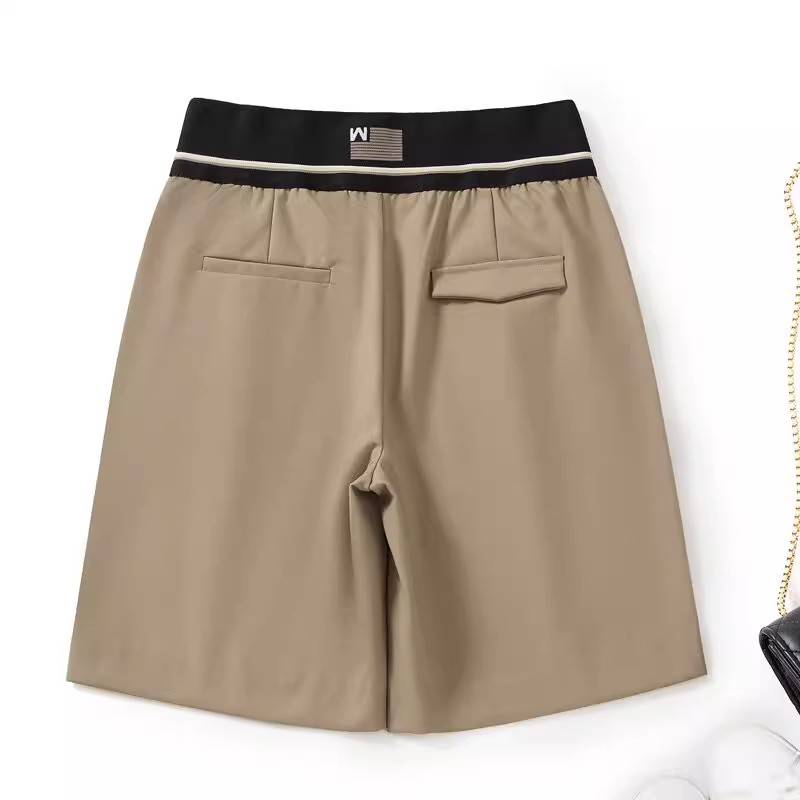 Golf Pants, summer shorts, large, high waist, five-skinned, scrawny sports, broad-legged pants