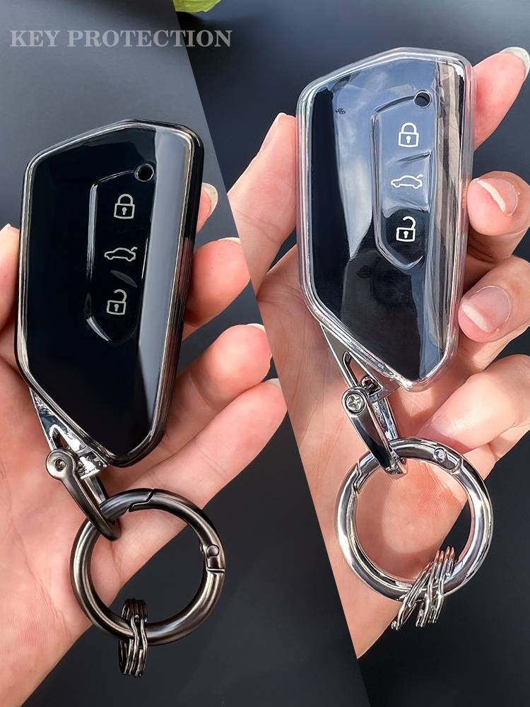 Applicable to Volkswagen Key Set Golf Ling Du ID4, Powerful ID6, Lairene ID3, Tou'on X Patrol TPU transparent shell