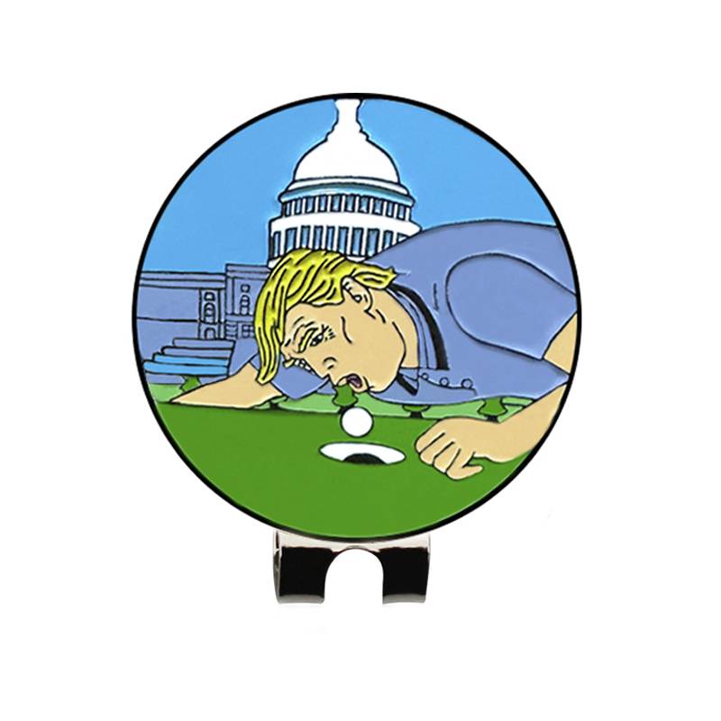 Golf hat clip cartoon new MARK creative design pattern funny style fruit ladder ball ball bonus magnetic clip