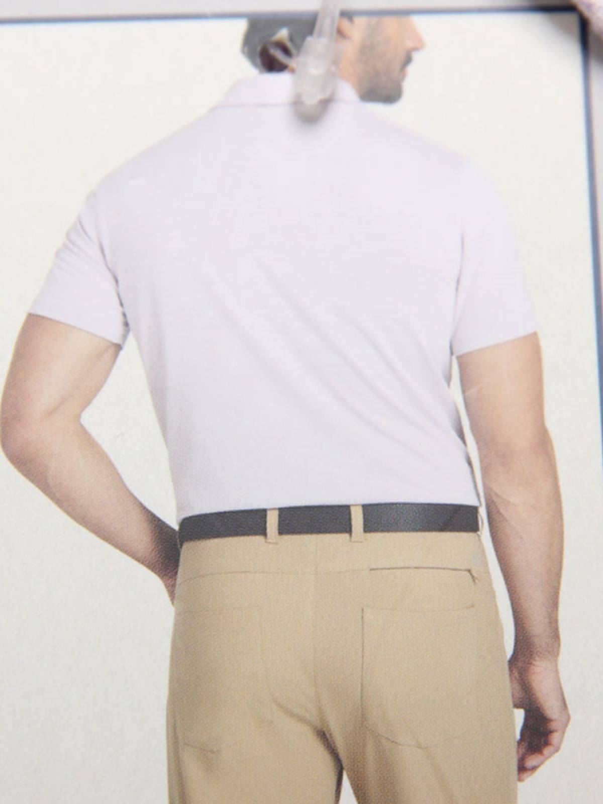 Four-face golf short-sleeve Polo man