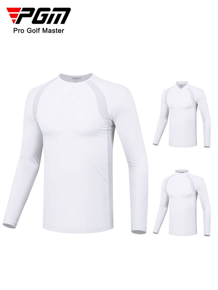 PGM summer golf sunscreen ice silk bottoming shirt men's long -sleeved T -shirt golf clothing men's breathable underwear