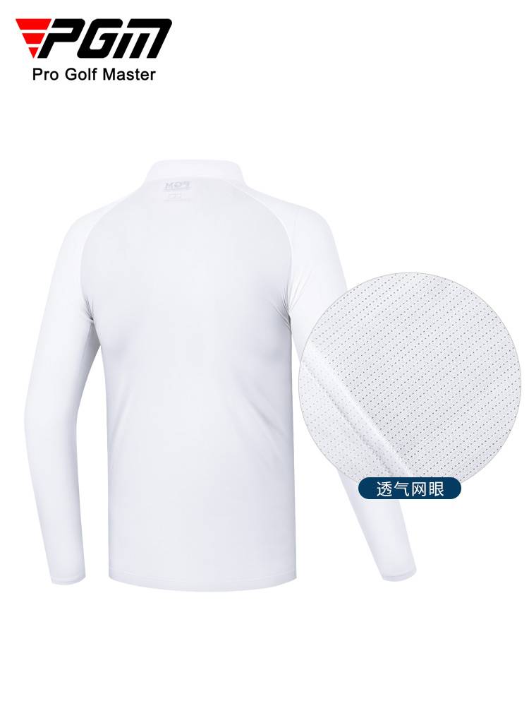 PGM summer golf sunscreen ice silk bottoming shirt men's long -sleeved T -shirt golf clothing men's breathable underwear