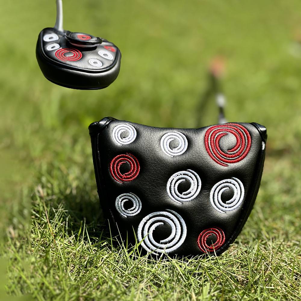 ODYSSEY GOLF STICK, A STRAIGHT, HALF-TURNED BULL HORN, GOLF CAP