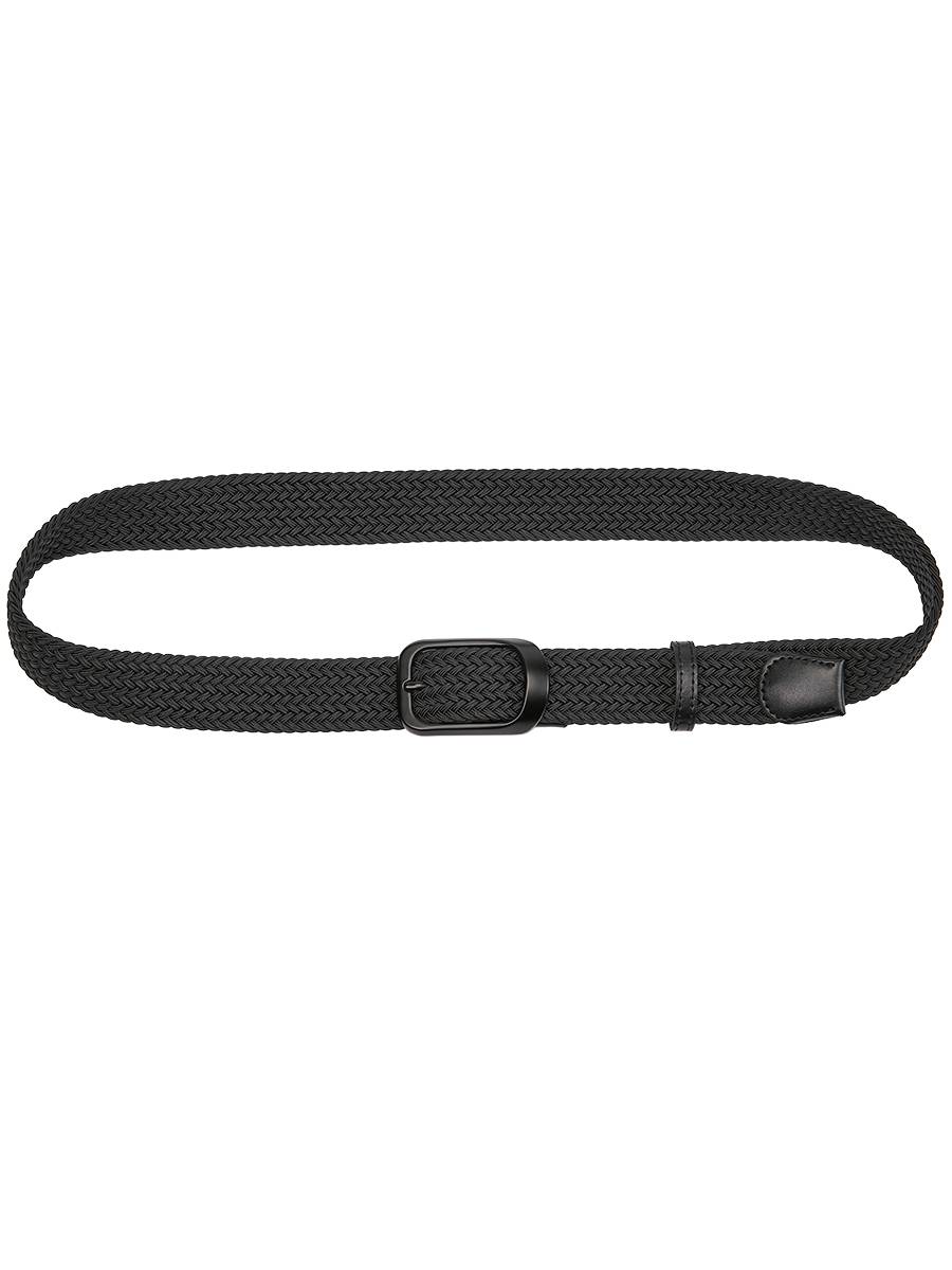 Weaving a male tide young people casual wild canvas pants with elastic golf pin buckle cloth belt