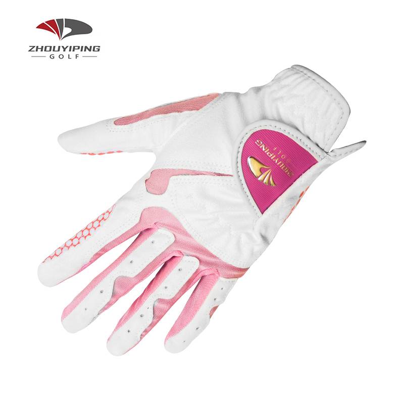 golf gloves women's two -handed 3 color optional ultra -fiber cloth soft non -slip silicone wear -resistant and breathable gloves